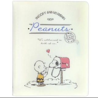 スヌーピー(SNOOPY)のSNOOPY ルーズリーフ バインダー ファイル ノート スリム スヌーピー(ファイル/バインダー)