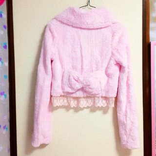 リズリサ(LIZ LISA)のふわふわ劇かゎロリ系ピンク羽織(毛皮/ファーコート)