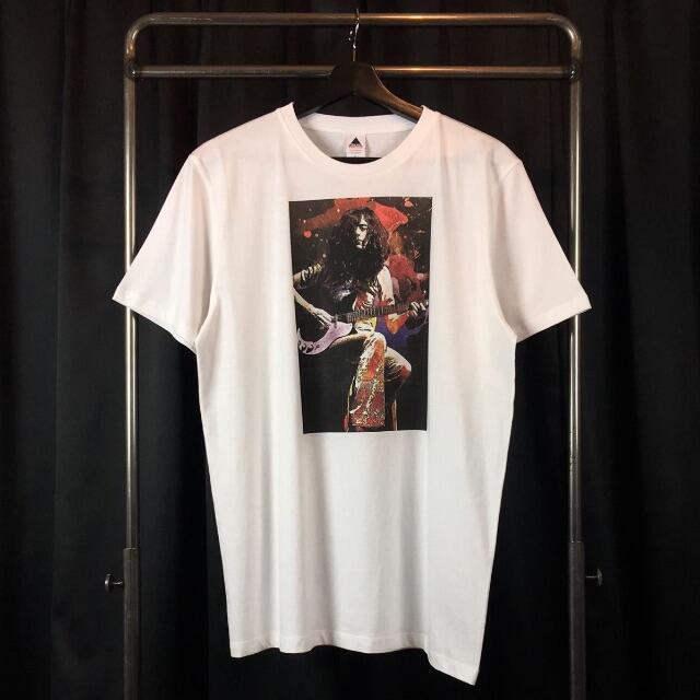 【送料無料】新品 レッド ツェッペリン ジミーペイジ バンド Tシャツ メンズのトップス(Tシャツ/カットソー(半袖/袖なし))の商品写真