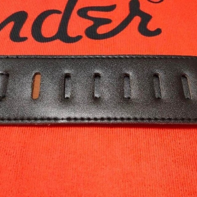 フェンダー fender ギター ストラップ レザー 黒 ブラック 楽器のギター(ストラップ)の商品写真