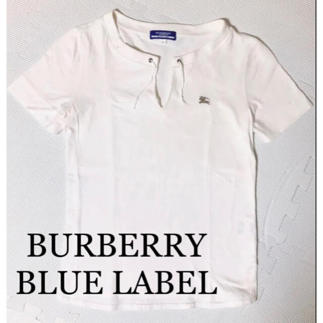 BURBERRY BLUE LABEL(バーバリーブルーレーベル)の【美品】Burberry ブルーレーベル Tシャツ シンプル トップス ♡38 レディースのトップス(Tシャツ(半袖/袖なし))の商品写真