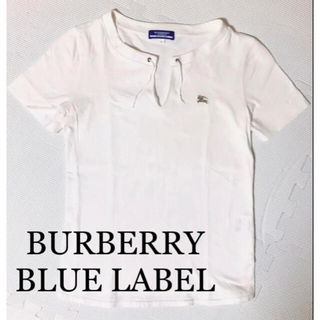 バーバリーブルーレーベル(BURBERRY BLUE LABEL)の【美品】Burberry ブルーレーベル Tシャツ シンプル トップス ♡38(Tシャツ(半袖/袖なし))