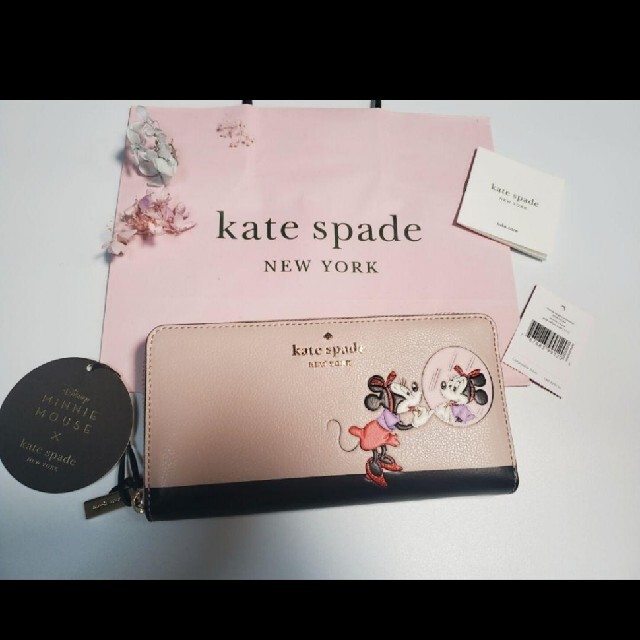 ♠️ディズニー ケイトスペード katespade 長財布 ミニー ちゃん