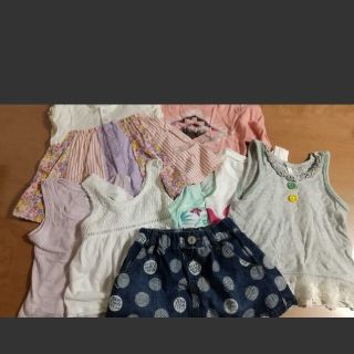 ベビーギャップ(babyGAP)のベビー服まとめ売り12点セット 女の子 80 babyGAP オールドネイビー(ロンパース)