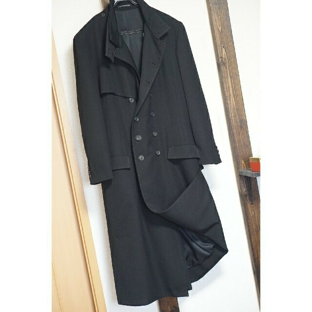 Yohji Yamamoto 19aw ガンフラップ スタンドカラーコート 買得