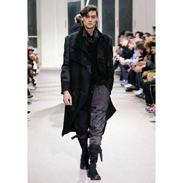 チェスターコートYohji Yamamoto 19aw ガンフラップ スタンドカラーコート