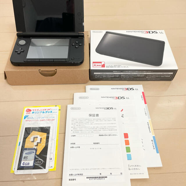 GAME【美品】3DSLL ブラック本体 欠品なし 充電器付属