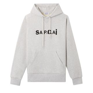 サカイ(sacai)のsacai x A.P.C. Taiyo Hoodie Light Grey(パーカー)