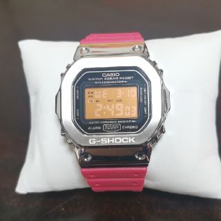 ジーショック(G-SHOCK)のメタルカスタム　dw-5600ms レッドアイ g-shock　gショック(腕時計(デジタル))