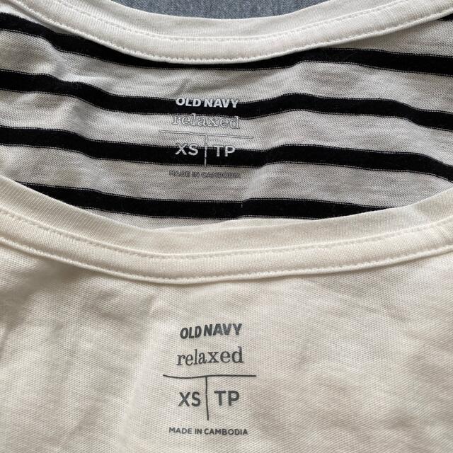 Old Navy(オールドネイビー)のOLD NAVY Vネック長袖Tシャツ XS 2枚セット レディースのトップス(Tシャツ(長袖/七分))の商品写真