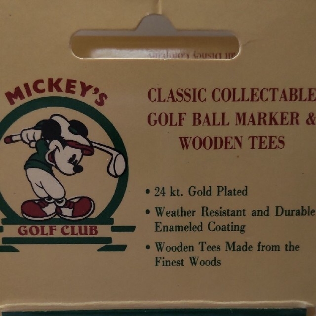 ビンテージ ミッキー ティー マーカーとゴルフボール スポーツ/アウトドアのゴルフ(その他)の商品写真