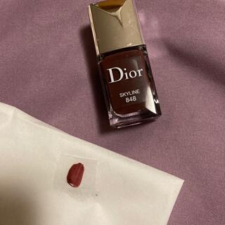 ディオール(Dior)のゆいひめ様専用　ディオールヴェルニ848 シャネルヴェルニ76 ２本セット(マニキュア)