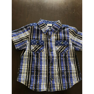 コンビミニ(Combi mini)のコンビミニ　チェックシャツ　　90サイズ(Tシャツ/カットソー)
