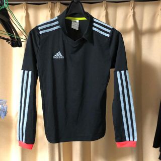 アディダス(adidas)の140サッカー長袖ウエアー黒アディダス(ウェア)