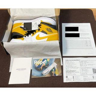 ナイキ(NIKE)のナイキ エアジョーダン1 ミッド ユニバーシティゴールド JORDAN1 MID(スニーカー)