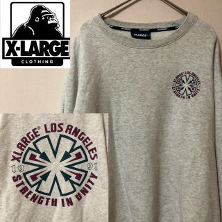 エクストララージ(XLARGE)の【クールな一着！】エクストララージ 胸元&バック ビッグプリント スウェット(スウェット)