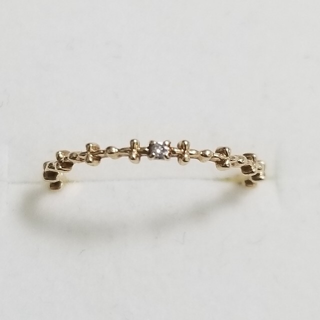 jupiter GOLD LABEL(ジュピターゴールドレーベル)の【ジュピター】K10YG ダイヤモンドピンキーリング レディースのアクセサリー(リング(指輪))の商品写真