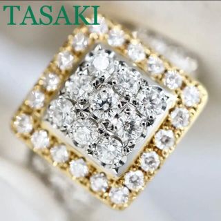 タサキ(TASAKI)の＜TASAKI＞ Pt900/K18 パヴェダイヤ リング D0.89(リング(指輪))