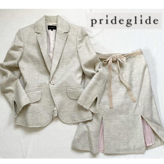 プライドグライド(prideglide)のプライドグライド　華やぎレディなセットアップ　スカートスーツ　上品ツイード(スーツ)