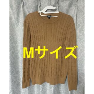 ユニクロ(UNIQLO)のユニクロ　コットンカシミヤケーブルクルーネックセーター(ニット/セーター)