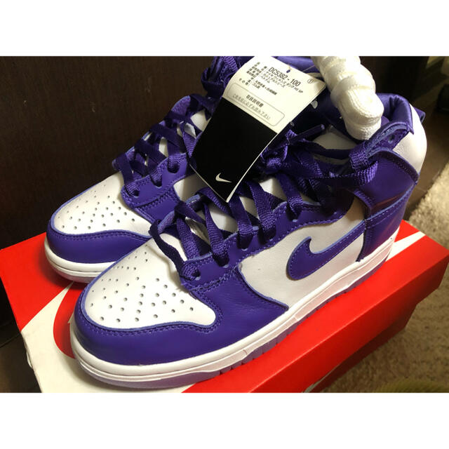 NIKE(ナイキ)のNIKE DUNK HIGH WMNS VARSITY PURPLE レディースの靴/シューズ(スニーカー)の商品写真