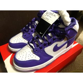 ナイキ(NIKE)のNIKE DUNK HIGH WMNS VARSITY PURPLE(スニーカー)