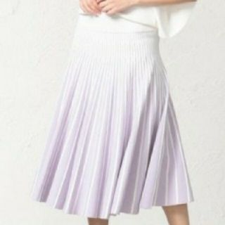 エポカ(EPOCA)の新品 EPOCA エポカ ラマリア ニット スカート 紫 モダンスカート(ロングスカート)