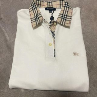 バーバリー(BURBERRY)のBurberry ポロシャツ　白(ポロシャツ)