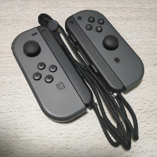 Switch ジョイコン　グレー、ストラップ