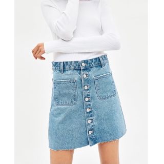 ザラ(ZARA)のZARA デニムスカート(ミニスカート)