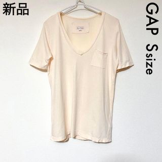 ギャップ(GAP)の新品GAP胸ポケットVネック半袖Tシャツ Sサイズ(Tシャツ(半袖/袖なし))