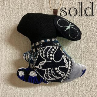 ミナペルホネン(mina perhonen)の【ハンドメイド】ミナペルホネン  ミニうさチャーム(チャーム)