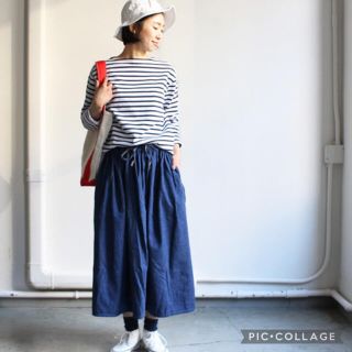 ビームス(BEAMS)のオアスロウ orslow ギャザーデニムスカート(ロングスカート)