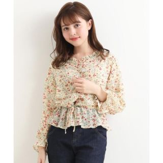 マジェスティックレゴン(MAJESTIC LEGON)の＊新品＊マジェスティックレゴン 花柄ブラウス(シャツ/ブラウス(長袖/七分))