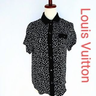 ルイヴィトン(LOUIS VUITTON)の【激レア】 Louis Vuitton シルク ブラウス  ルイヴィトンブラウス(シャツ/ブラウス(半袖/袖なし))