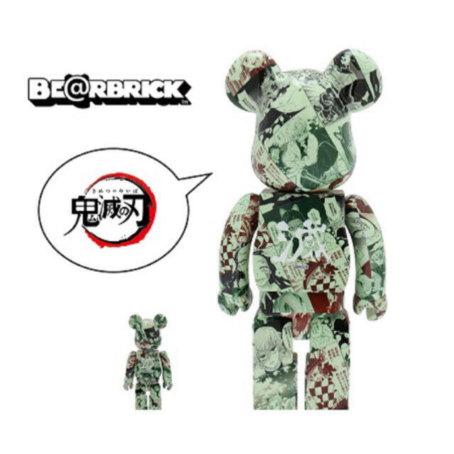 MEDICOM TOY(メディコムトイ)の『鬼滅の刃』 BE@RBRICK 100% ＆ 400% エンタメ/ホビーのフィギュア(アニメ/ゲーム)の商品写真