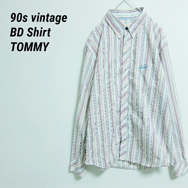 TOMMY(トミー)の90s TOMMY トミーヒルフィガー　長袖シャツ　チェック柄 メンズのトップス(シャツ)の商品写真