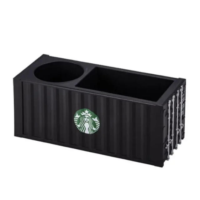 Starbucks Coffee(スターバックスコーヒー)の1点のみ 台湾 スターバックス 桜商品 文房具収納箱 ボックス ブラック 飴付き インテリア/住まい/日用品の文房具(その他)の商品写真