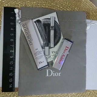 ディオール(Dior)のDIOR サンプル ミニサイズ★マキシマイザー&マスカラ 巾着 セット(マスカラ)