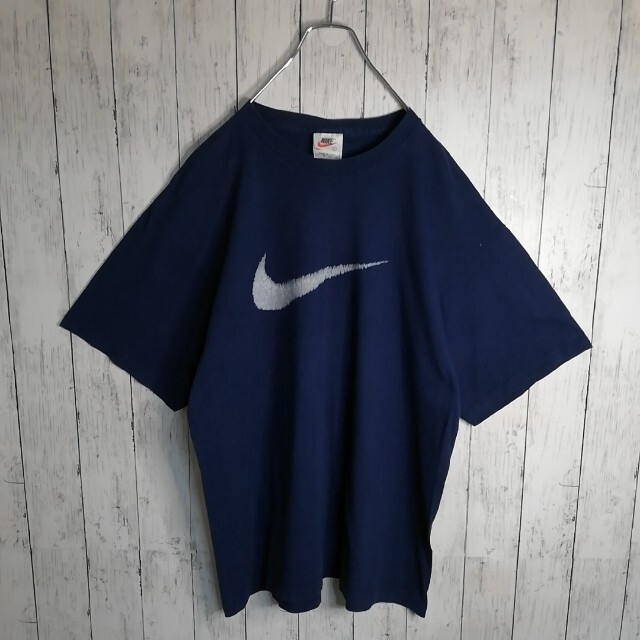 NIKE(ナイキ)の【90s 古着】NIKE　デカロゴ　USA製　Tシャツ　ゆるだぼ メンズのトップス(Tシャツ/カットソー(半袖/袖なし))の商品写真