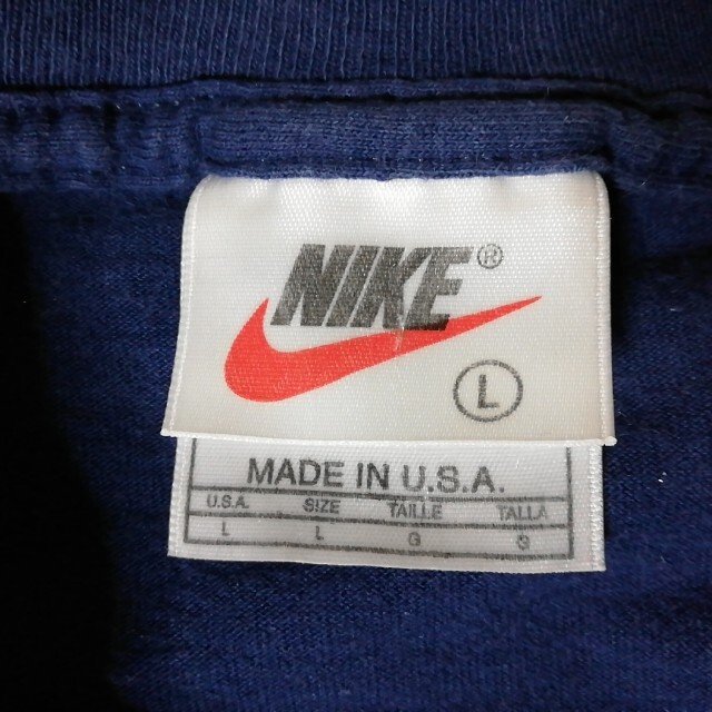 NIKE(ナイキ)の【90s 古着】NIKE　デカロゴ　USA製　Tシャツ　ゆるだぼ メンズのトップス(Tシャツ/カットソー(半袖/袖なし))の商品写真