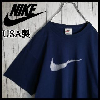 ナイキ(NIKE)の【90s 古着】NIKE　デカロゴ　USA製　Tシャツ　ゆるだぼ(Tシャツ/カットソー(半袖/袖なし))