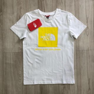 ザノースフェイス(THE NORTH FACE)の【海外限定】TNF ノースフェイス　キッズ　イエローボックスロゴTシャツ　170(Tシャツ/カットソー(半袖/袖なし))