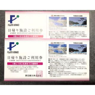 2枚 藤田観光 株主優待 箱根小涌園ユネッサン 下田海中水族館 入場無料券(その他)