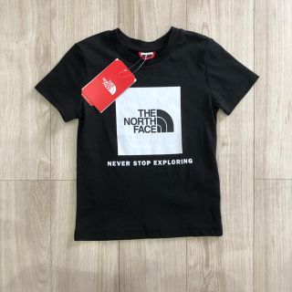 ザノースフェイス(THE NORTH FACE)の【海外限定】ノースフェイス　ジュニア　ボックスロゴ　Tシャツ　ブラック　120(Tシャツ/カットソー)