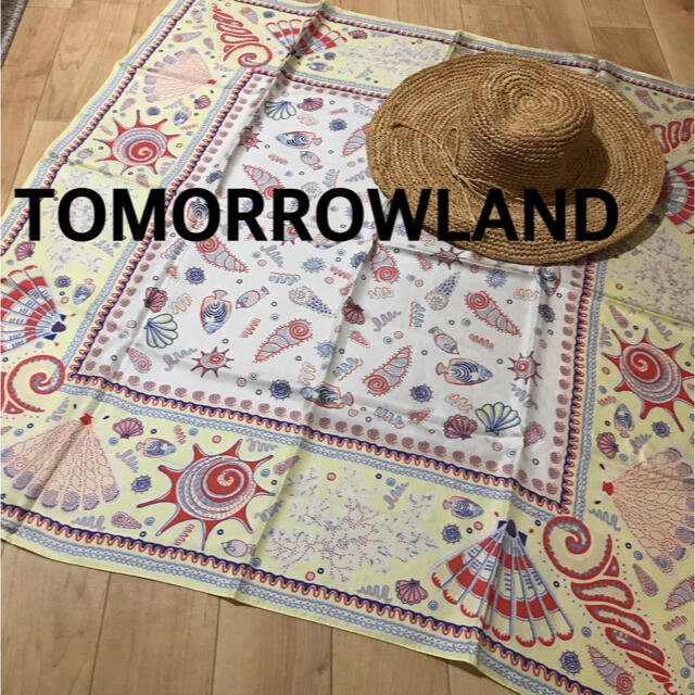 TOMORROWLAND(トゥモローランド)の【新品】トゥモローランド  大判スカーフ　ヘアバンド レディースのファッション小物(バンダナ/スカーフ)の商品写真