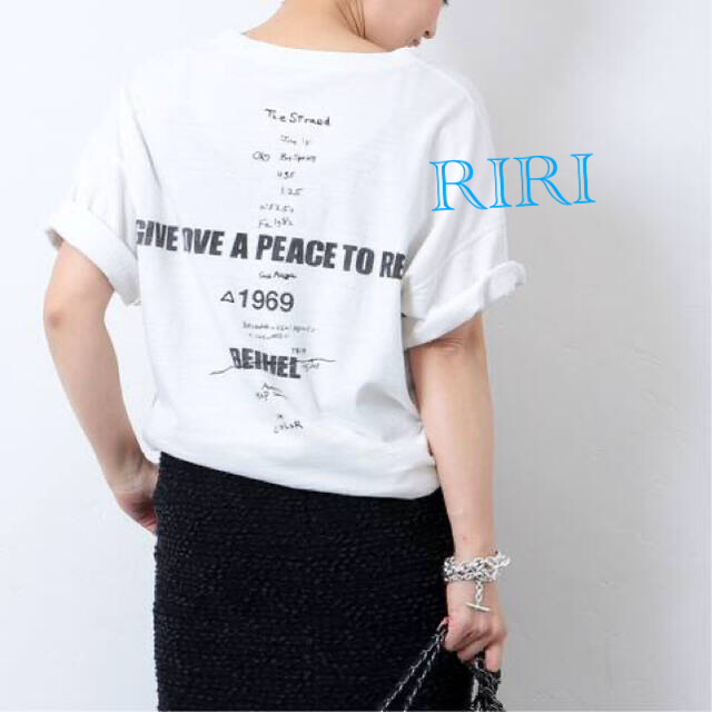 DeuxiemeClasse LOVE A PEACE バックプリントTシャツ