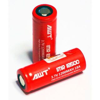 【2個セット】AWT IMR18500 1200mAh 18A (ライト/ランタン)