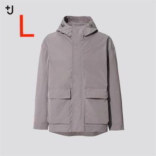 ユニクロ(UNIQLO)の＋J オーバーサイズマウンテンパーカ L グレー(マウンテンパーカー)