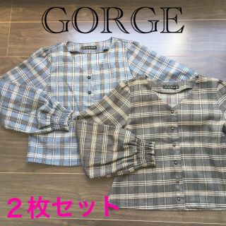 ゴージ(GORGE)のゴージ　GORGE  ２枚セット　パフスリーブシャツ(シャツ/ブラウス(長袖/七分))